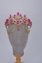 Ethnic Bridal Face Chain Crystal Tiara and Crown Vintage Forehead Accessory - 2