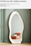 Modern Irregular Full Length Mirror White Floor Dressing Mirror - 5