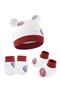 – Cozy Bundle Baby Hat, Mittens & Booties Set - Multicolor - 0M to 6M