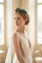 Crystal Stone Handcrafted Bridal Crown and Engagement Headpiece Special Design Princess Model - 4