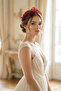 Crystal Stone Beaded Bridal Crown Henna Wedding Party Hair Accessory Stylish and Elegant Design - 3