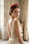 Crystal Beaded Wedding Henna Crown Bridal Wedding Party Costume Crown - 4