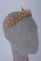 French Cut Crystal Stone Bridal and Henna Crown Wedding Costume Accessory - 3
