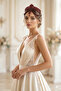 Crystal Bridal Headpiece with Frontlet Detail Wedding Crown Bridal Henna Accessory - 3