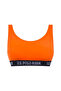 Women's Orange U-Neck Bralette Bikini Top