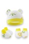 – Cozy Bundle Baby Hat, Mittens & Booties Set - Multicolor - 0M to 6M