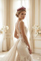 French Cut Crystal Stone Bridal and Henna Crown Wedding Costume Accessory - 4