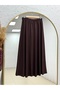 Beste Zipper Detailed Skirt Suit.Mf1888-As092 Brown - 7