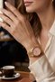 Women's Steel Watch Gold Color Pink Special Dial Luxury Elegant Round Women's Wristwatch Limited Edition - 5
