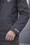 Men's Black Softshell Outdoor Jacket with Detachable Hood, Waterproof - 5