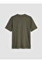 Khaki Crew Neck Men's T-Shirt - 2