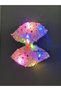 Luxury Design Large Shiny Sequin Bow with Led Light Automatic Buckle Women's Children's Hair Clip Pink - 4