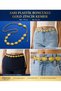 Colorful Detailed Plastic Beaded Women's Waist Belt with Gold Plated Waist Chain Detail and Adjustable Belt - 4