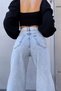 Milka Women's High Waist Wide Leg Jeans, Palazzo Jeans - 4