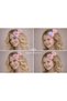 Luxury Design Large Shiny Sequin Bow with Led Light Automatic Buckle Women's Children's Hair Clip Pink - 3