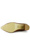 Belinda Taba Vegan Pointed Toe Thick Heeled Classic Shoes - 6