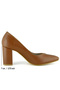 Belinda Taba Vegan Pointed Toe Thick Heeled Classic Shoes - 5