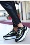 Black Leather Lilac Detailed Sports Shoes N246779 - 2