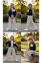 Gamzelim 3415 Girl's Polka Dot Short Jacket, Pants, Sweater and Necklace Set for Ages 6-7-8-9