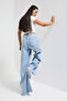 Women's Ice 12S6-27 Palazzo Fit Loose Fit 100% Cotton Denim Jeans - 3