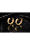 Hei Royal Glow Gold Stone Hoop Earrings - 2