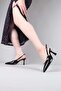 Ever Open Back Heeled Shoes Black - 8