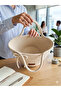 Midi Length Days of Vacation Straw Beach Bag - 4