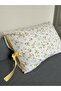 100% Cotton Gray Flower Design Pillowcase (1 Piece) - 3