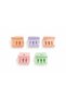 5 Pack Pastel Colored Latch Buckles - 3 cm