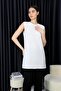 Women's Hijab Sleeveless Wrinkled Fabric Undershirt Tunic Blouse - 5
