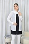 Women's Hijab Sleeveless Wrinkled Fabric Undershirt Tunic Blouse - 2