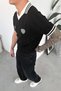 Black Los Feliz Embroidered Polo Collar T-Shirt - 3
