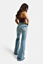 Women's A.Tint 4S6-32 Sln05 Mid Rise Flare Fit Mid Waist Stretch Fabric Dnim Jean - 3