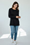 Women's Lycra Blouse with Collar and Sleeve Embroidery - 2