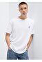 Logo Printed Loose Fit 100% Cotton T-Shirt.