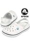 Crocband 11016 Sabo Doctor and Nurse Slippers Orthopedic Unisex Slippers White