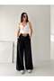 Women's Bridge Detailed Belted Palazzo Trousers - 2