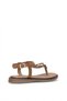 26by169.26684 Women's Stoned Flat Sandals Brown - 4