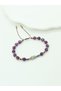 Certified Amethyst, Labradorite, Lapis, Lapis Lazuli and Gold Hematite Natural Stone Women's Bracelet - Aries Zodiac Sign - 4