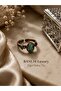 Elegant Handcrafted Turquoise Firoza Natural Stone Copper Ring