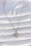 Stylish 316L Steel Silver Color Chain Zircon Stone Compass Model Women's Necklaceteachers Mothers Valentine's Day - 2