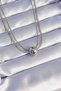 Stylish 316L Steel Double Chain Silver Color Ball Chain Italian Model Necklaceteachers Mothers Valentine's Day