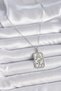 Stylish 316L Steel Silver Color Chain Leo Zodiac Sign Zircon Stone Women's Necklaceteachers Mothers Valentine's g - 2