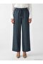 Elastic Waist Wideleg Fit Women's Jean Trousers - 2