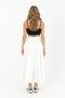 Women's Ecru Colorful Segmented Bell Flared Skirt 18201 - 2
