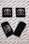 Toyota Logo Car Seat Cover Front Rear Set – Combed Cotton Lycra Universal Seat Protector Service Cover - 4