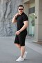 Men's Casual Style Shorts Bottom Top Set T-Shirt