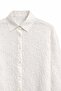 4867 women's striped sequin detail shirt - ecru - 2