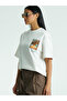 Unisex White Oversize 100% Cotton Back and Front Printed Crew Neck Street Style T-Shirt Vincent - 6