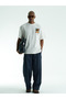 Unisex White Oversize 100% Cotton Back and Front Printed Crew Neck Street Style T-Shirt Vincent - 5